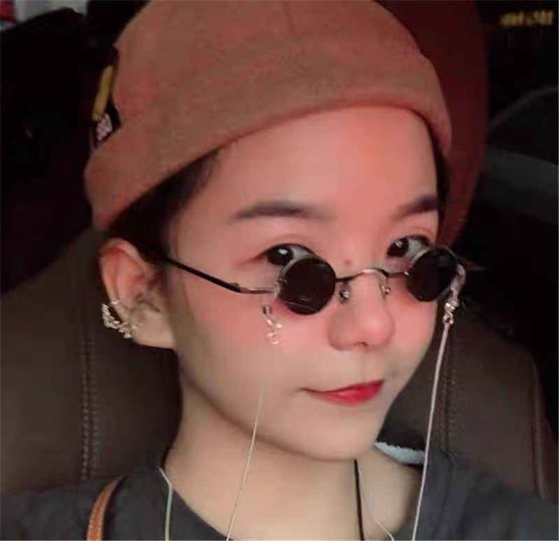 The "Bohemian Icon" Collection: Small Round Retro Metal Sunglasses - Unisex UV400 Essential Feminé Luxé