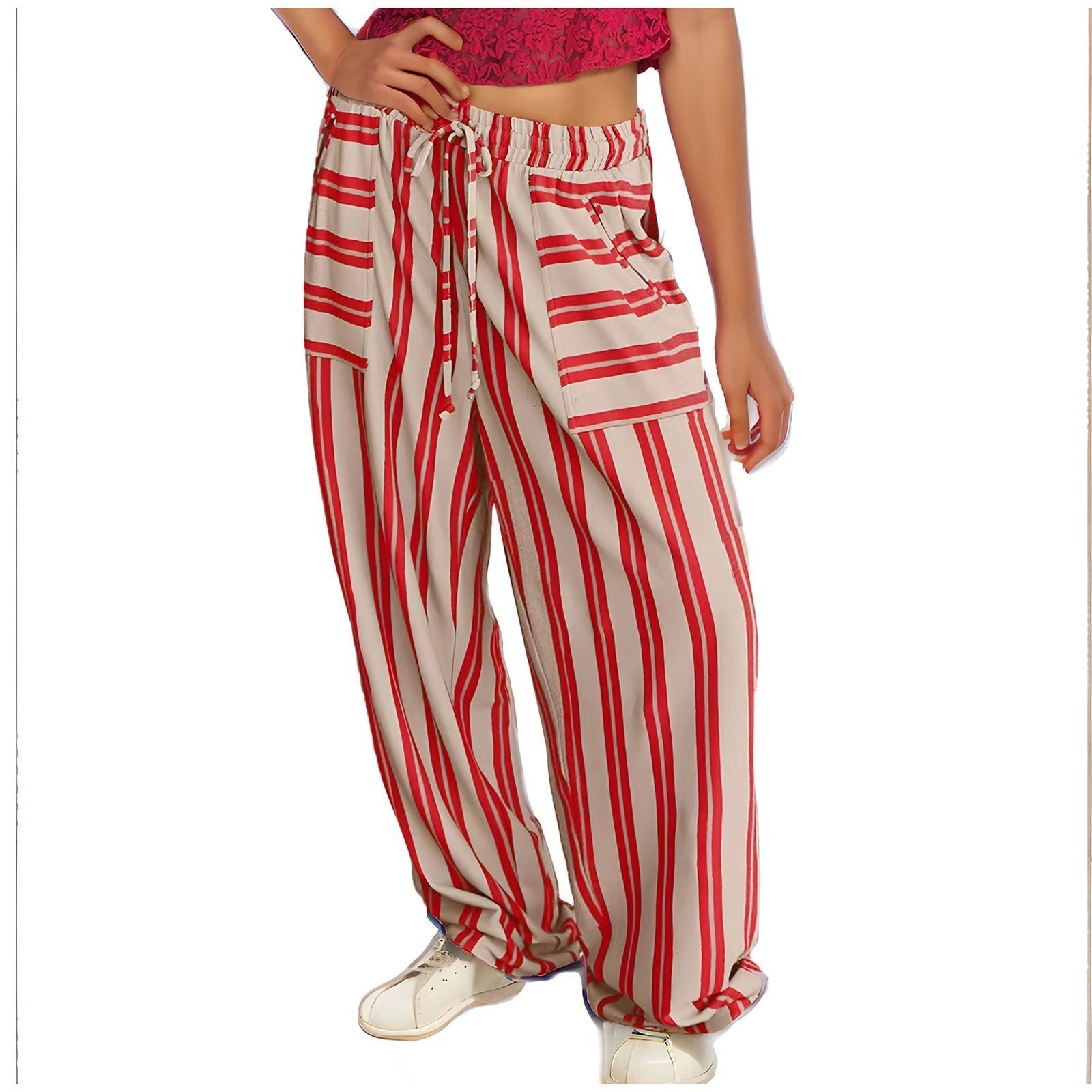 Effortless Luxe High-Waist Wide-Leg Resort Trousers Feminé Luxé