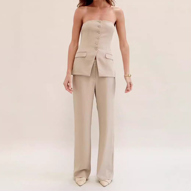 The Couture Corset Tailored Vest & Trouser Set Feminé Luxé