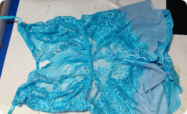 Noir Lace & Mesh Teddy Chemise | Deep Plunge Intimates Feminé Luxé