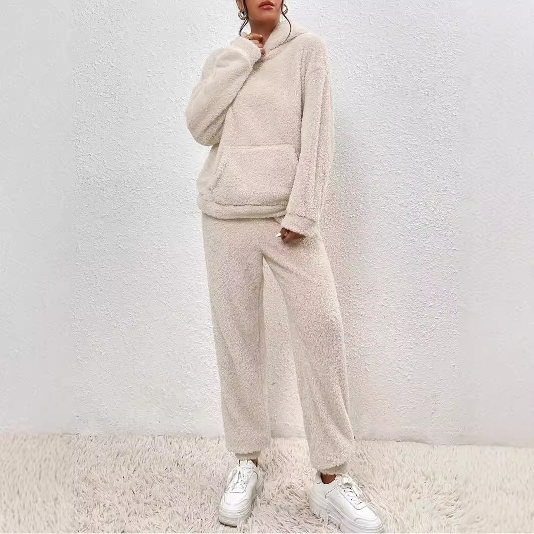 The Ultimate Cloud: Plush Hooded Cozy Luxe Set Feminé Luxé