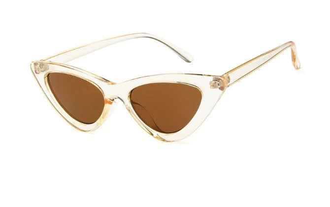 Feminé Luxé Exclusive Vixen '90s Edge: High-Definition Retro Triangle Cat-Eye Sunglasses (UV400 & Anti-Reflective) Feminé Luxé