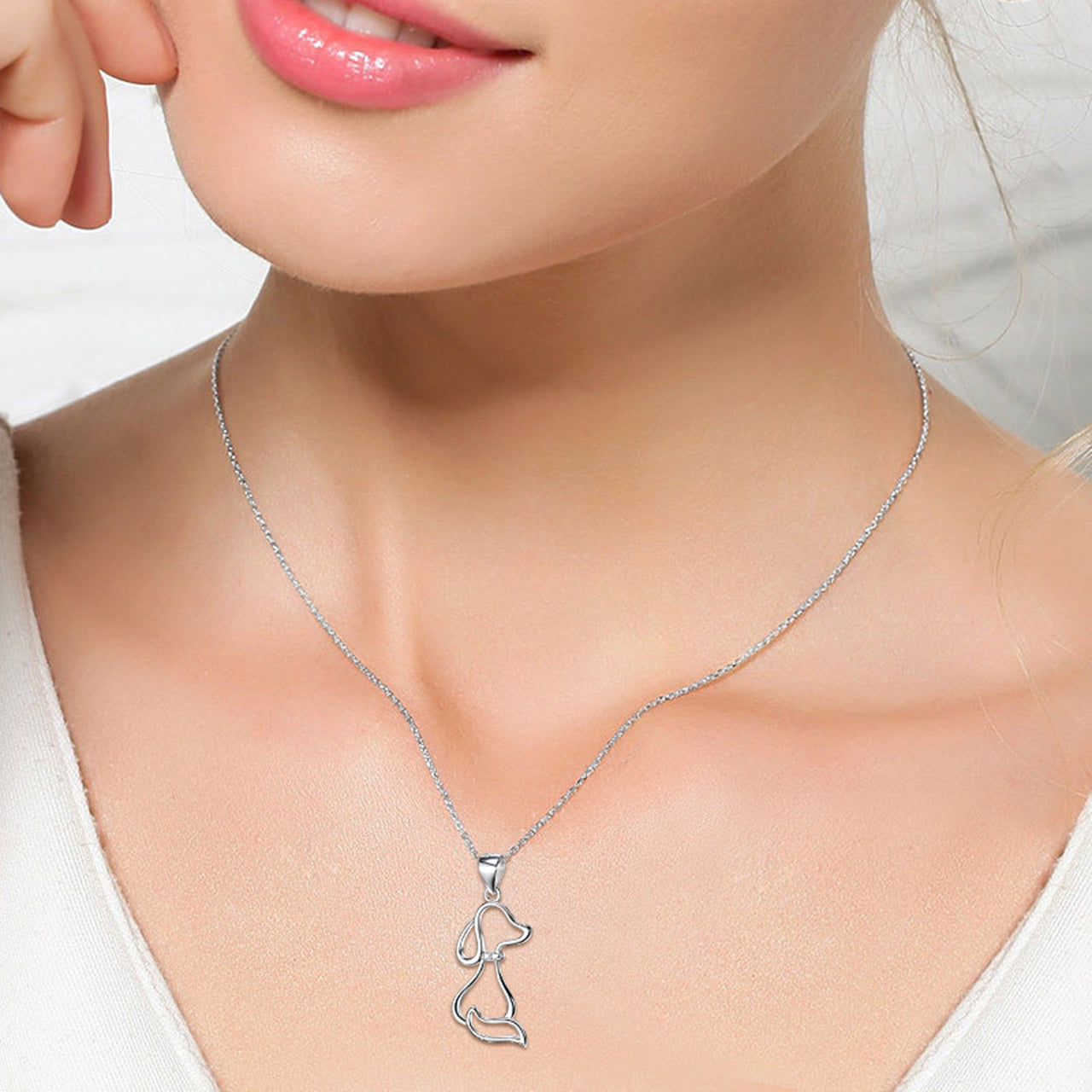 The Dainty Dog Lover Necklace Feminé Luxé