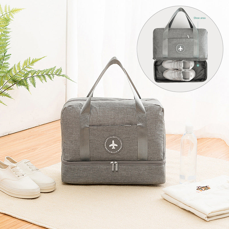 Dry And Wet Separation Travel Bag Tourism Fitness Storage Pouch Women's Clothes Shoes Daily Necessities Duffle Package Supplies Feminé Luxé