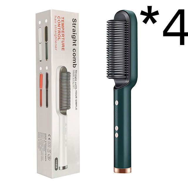The Serene Contour: Intelligent 2-in-1 Tourmaline Ceramic Styling Brush & Curler Feminé Luxé