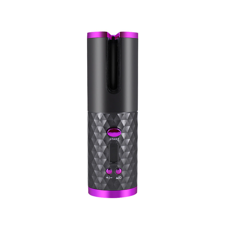The Liberty Wave: Cordless Auto-Rotating Ceramic Curler with Digital LCD Display Feminé Luxé
