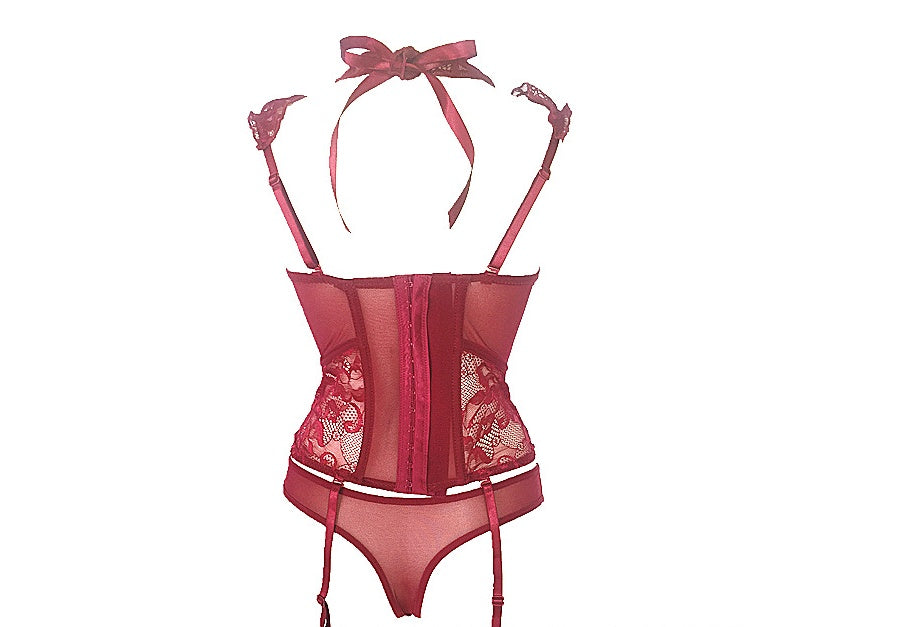 Imperial Lace Corset Intimates Set Feminé Luxé