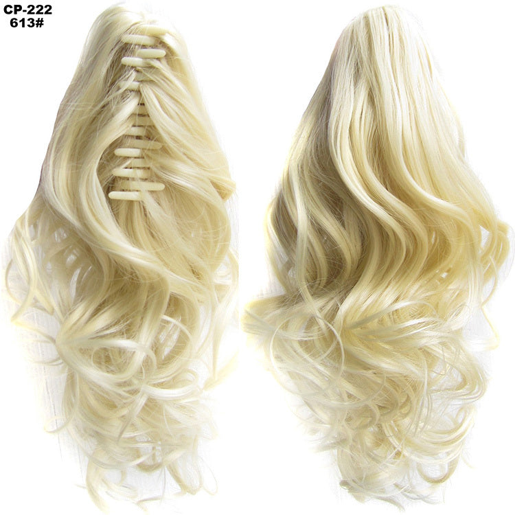 16" Luxe Wave Claw Clip Ponytail – Instant Volume & Natural Bounce Hairpiece Feminé Luxé