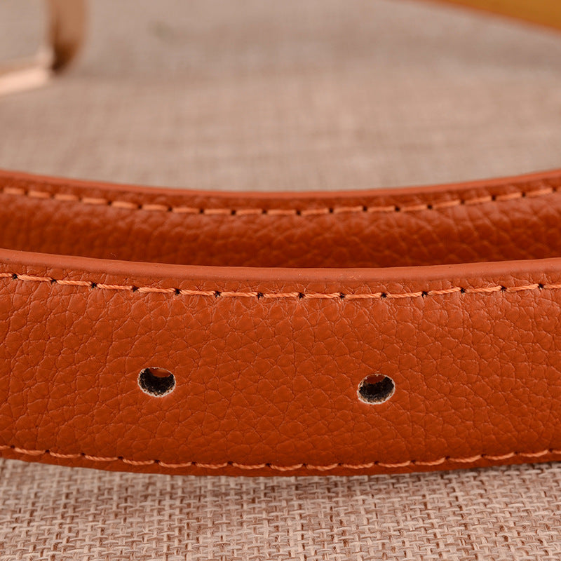 The 'Vibrant' Classic Faux Leather Belt | Polished Zinc Buckle | Multi-Color Essential Feminé Luxé