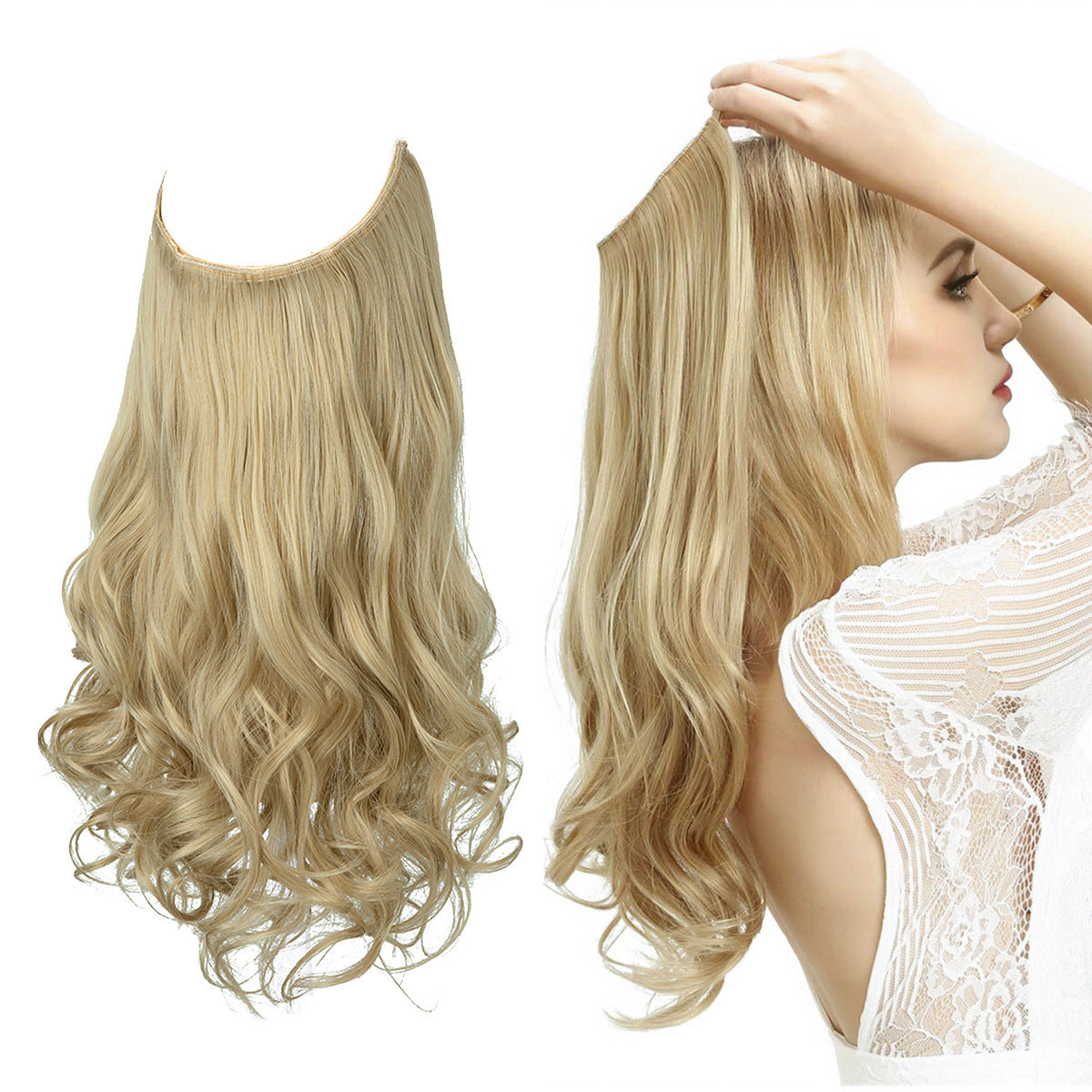 Invisible Wire Deluxe Ombre Wave Extension – Effortless Boho Chic Volume Feminé Luxé
