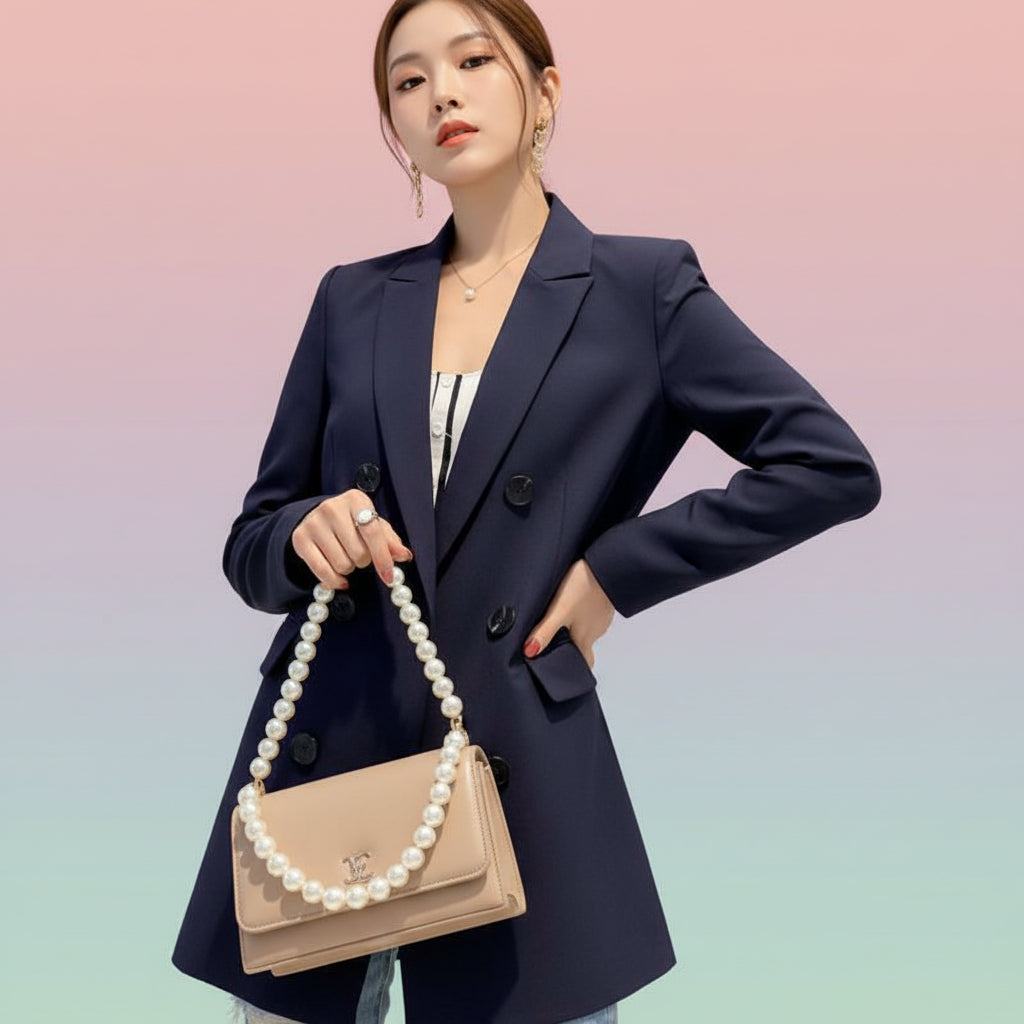 The Bold Essential Slim-Fit Blazer – Structured Statement Feminé Luxé