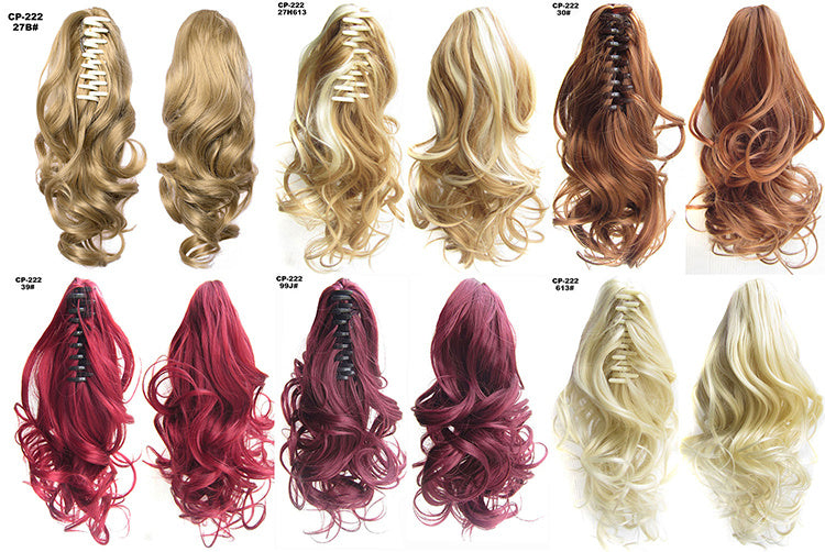 16" Luxe Wave Claw Clip Ponytail – Instant Volume & Natural Bounce Hairpiece Feminé Luxé