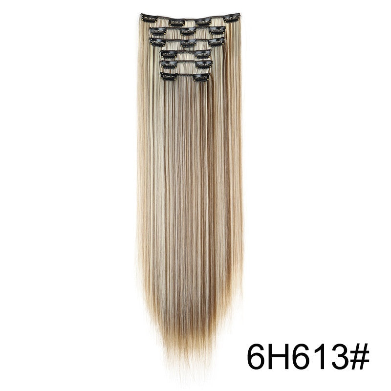 24" Signature 6-Piece Clip-In Hair Extensions Set – Maximum Volume & Silk Finish Feminé Luxé