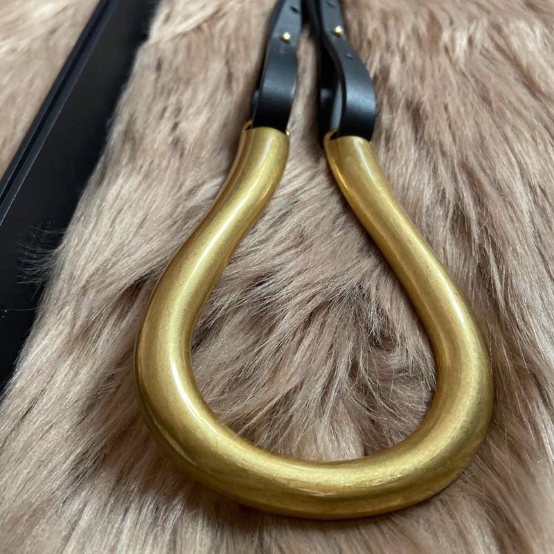 The 'Opulence' Wide Leather Waist Belt | Retro Copper-Tone Oval Buckle | Statement Cinch Feminé Luxé