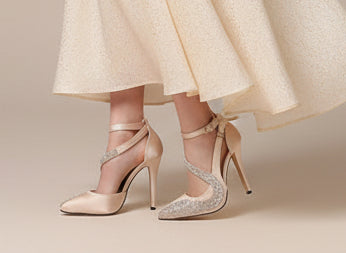 The Black Tie Cascade Stiletto: Rhinestone Statement Pump Feminé Luxé