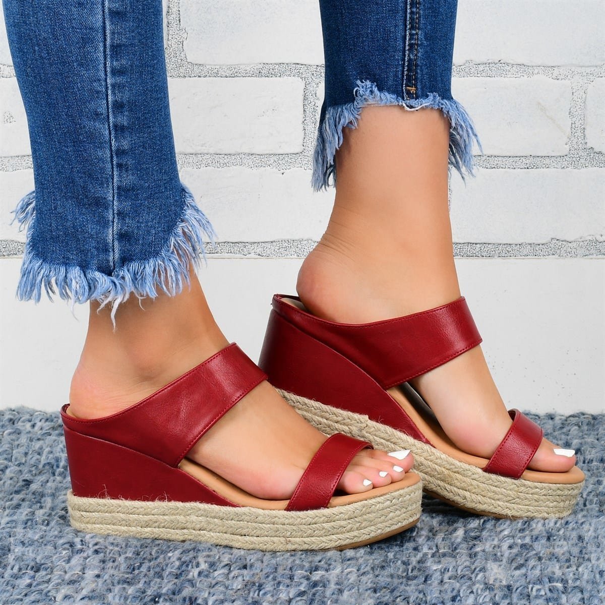 Opulence Espadrille Wedge: Luxé Vegan Leather Statement Sandal Feminé Luxé