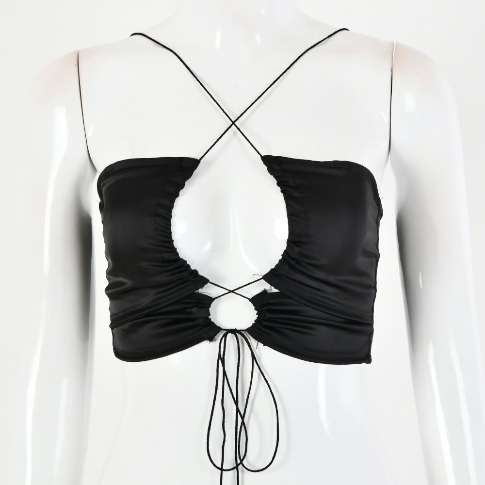 Satin Halter Corset Top | Slim-Fit Bustier Outerwear Feminé Luxé
