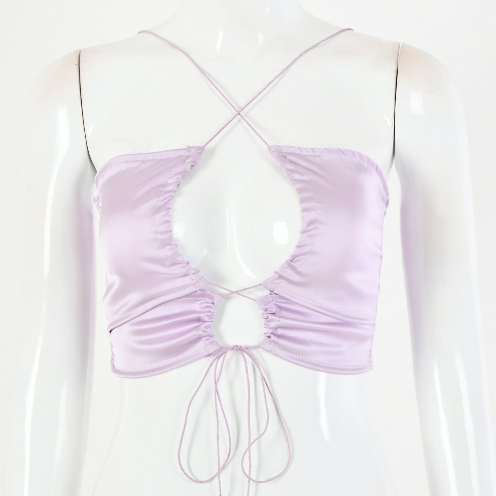 Satin Halter Corset Top | Slim-Fit Bustier Outerwear Feminé Luxé