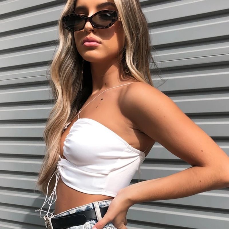 Satin Halter Corset Top | Slim-Fit Bustier Outerwear Feminé Luxé