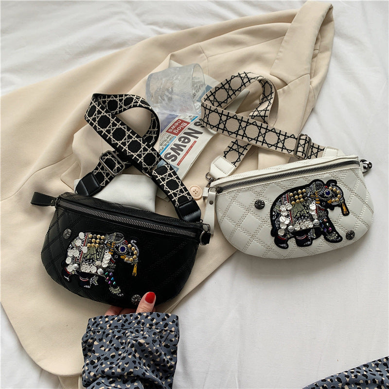 The "Urban Patchwork" Statement Messenger Bag Feminé Luxé