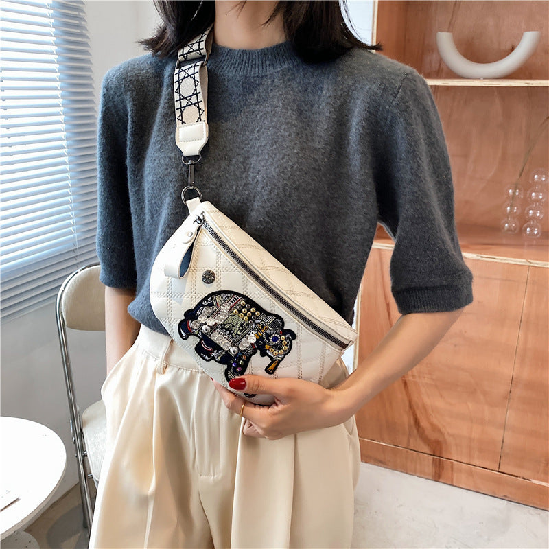 The "Urban Patchwork" Statement Messenger Bag Feminé Luxé