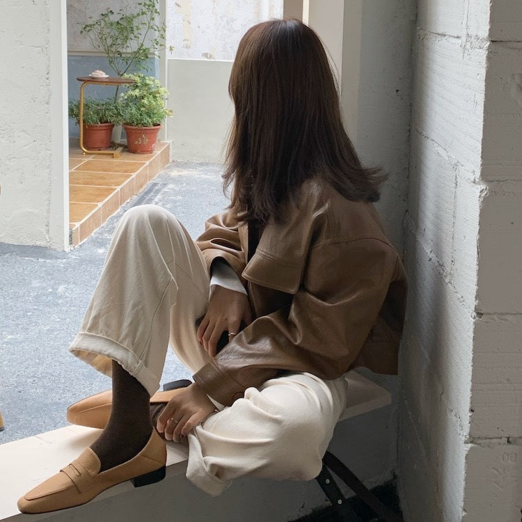 The 'Urban Wanderer' Faux Leather Shacket | Casual One-Size Outerwear Feminé Luxé