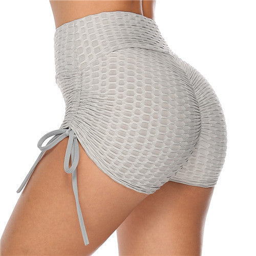 High-Waist Scrunch Butt Lifting Yoga Shorts with Drawstring Feminé Luxé