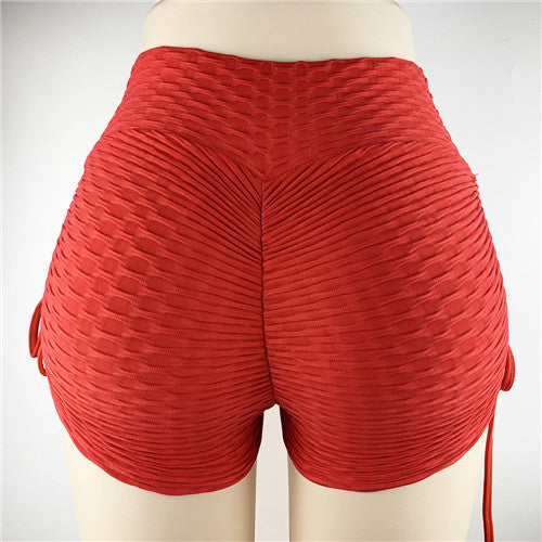High-Waist Scrunch Butt Lifting Yoga Shorts with Drawstring Feminé Luxé