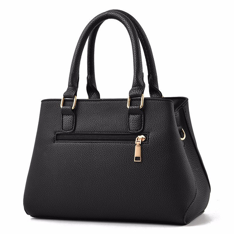 The Obsidian Quilt Luxé Tote – Convertible PU Leather Designer Shoulder & Handbag Feminé Luxé