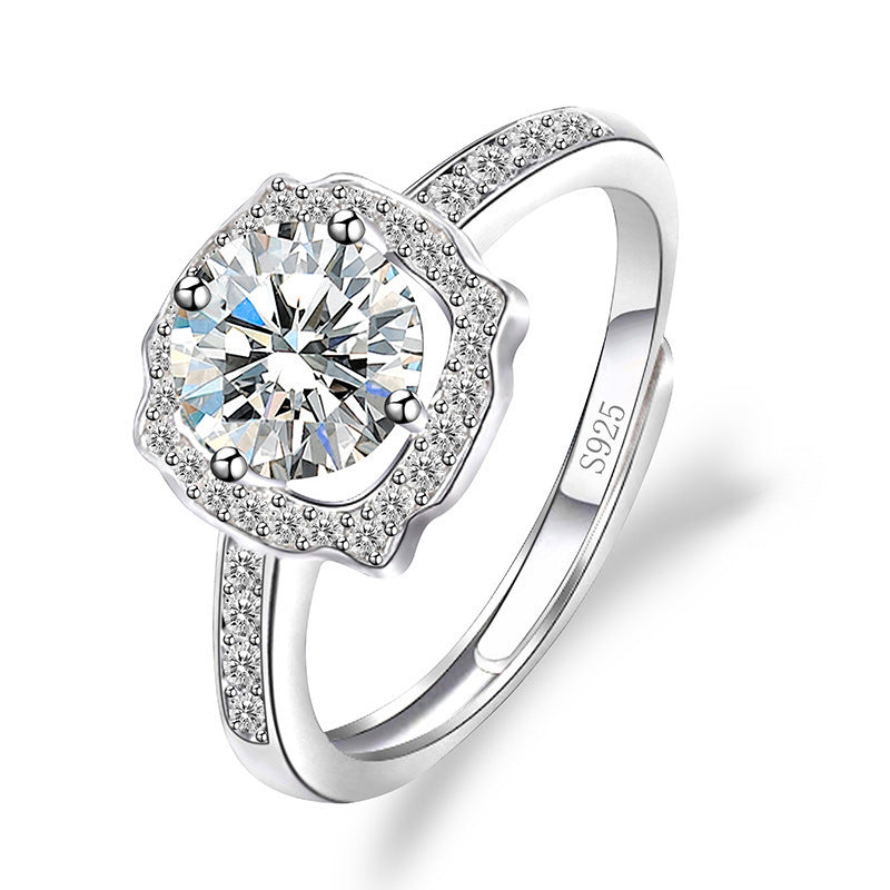 The Royal Promise | Elegant Imitation Diamond Engagement Style Ring - Copper Base Feminé Luxé