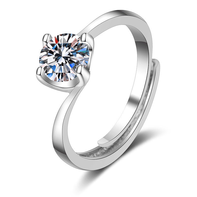 The Royal Promise | Elegant Imitation Diamond Engagement Style Ring - Copper Base Feminé Luxé