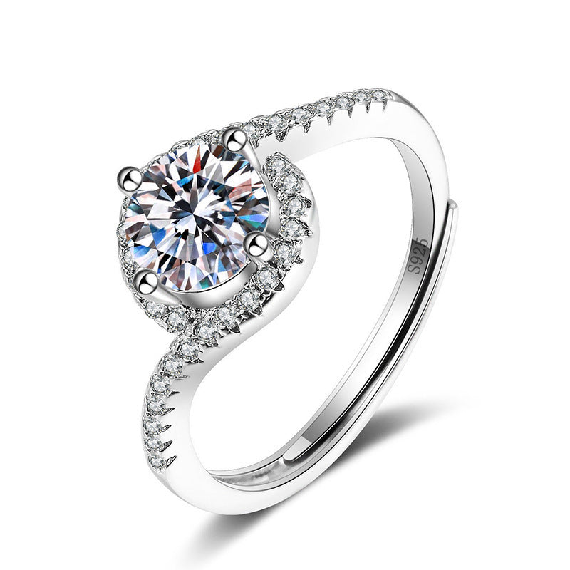 The Royal Promise | Elegant Imitation Diamond Engagement Style Ring - Copper Base Feminé Luxé