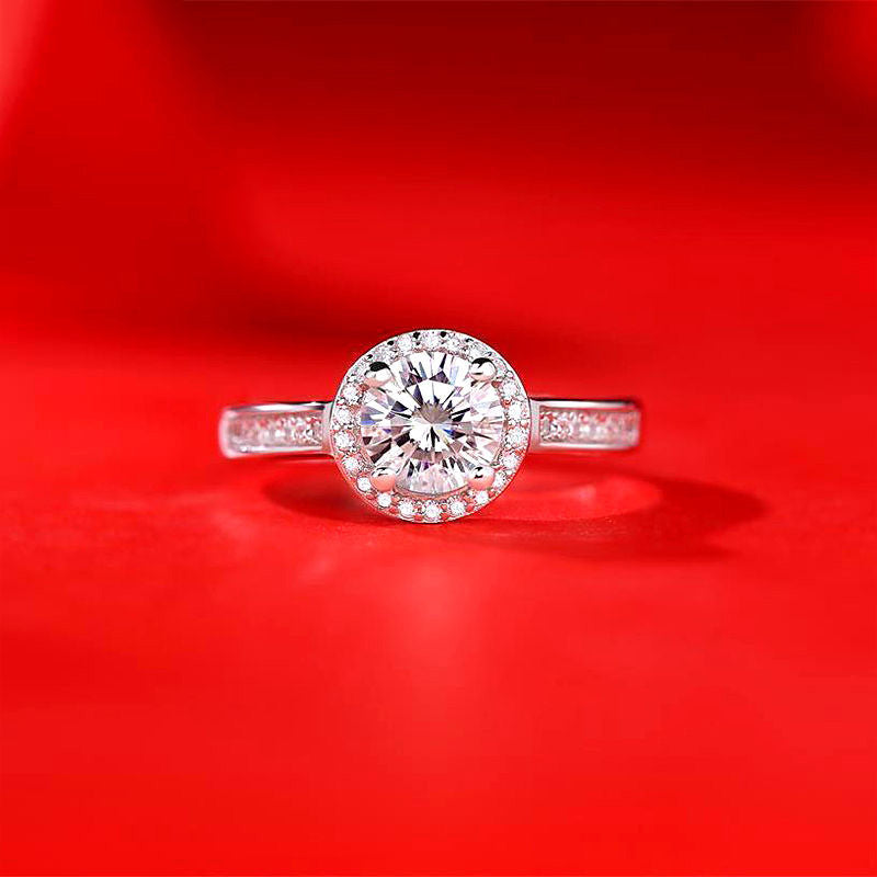 The Royal Promise | Elegant Imitation Diamond Engagement Style Ring - Copper Base Feminé Luxé