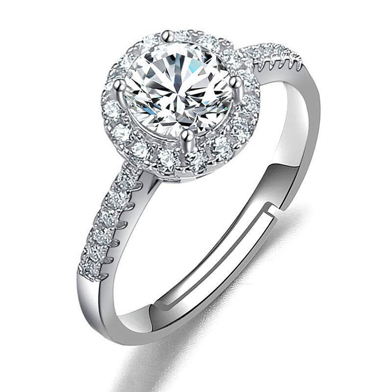 The Royal Promise | Elegant Imitation Diamond Engagement Style Ring - Copper Base Feminé Luxé