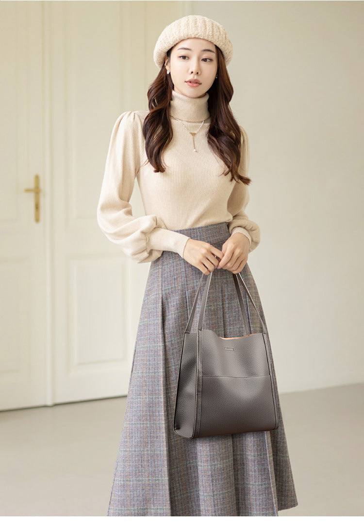 Large Capacity Soft Pillow Commuter Tote Bag – Urban Chic Single Strap Crossbody Feminé Luxé