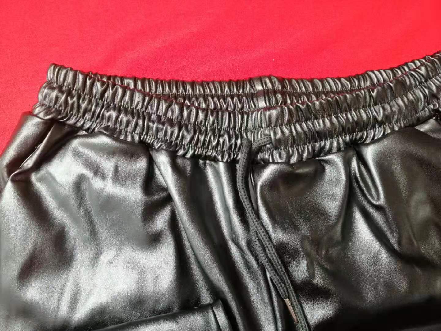 The 'Vibrant Sculpt' High-Shine Faux Leather Trousers Feminé Luxé