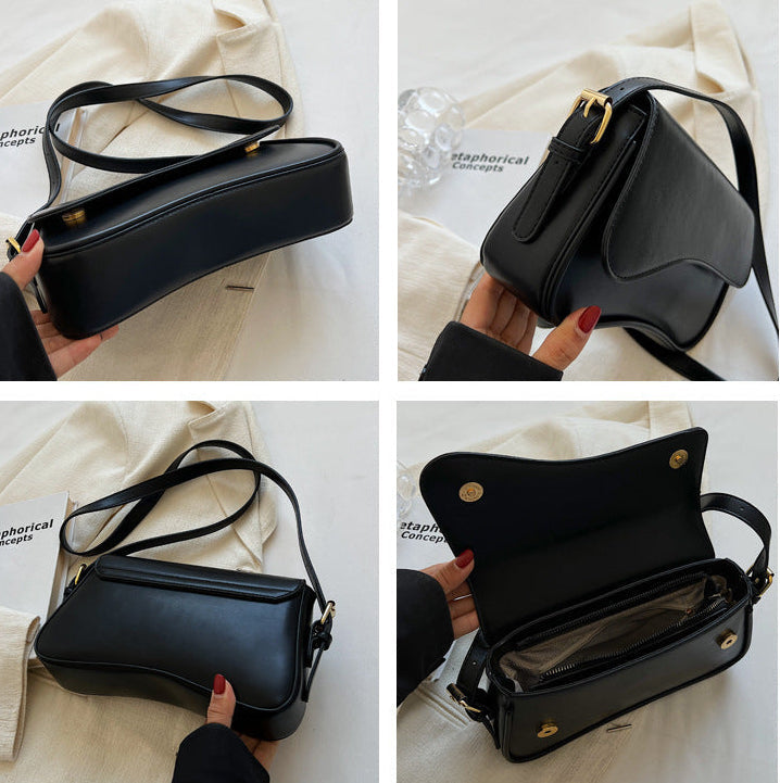 The "Equestrian Curve" Saddle Bag Feminé Luxé