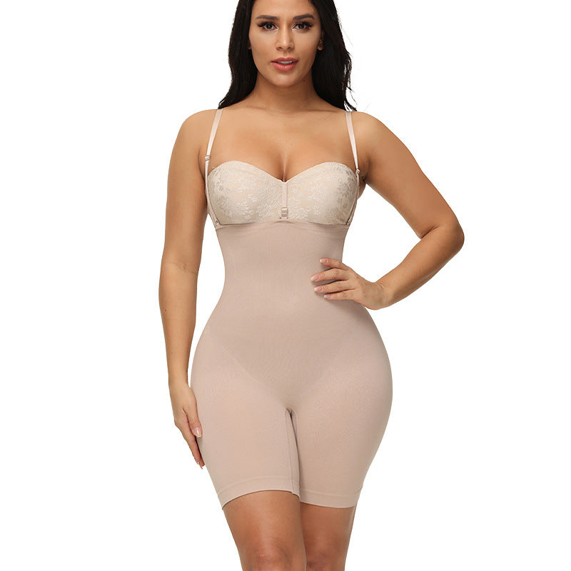Seamless One-Piece Tummy Control Body Shaper with Thigh Smoothing Feminé Luxé