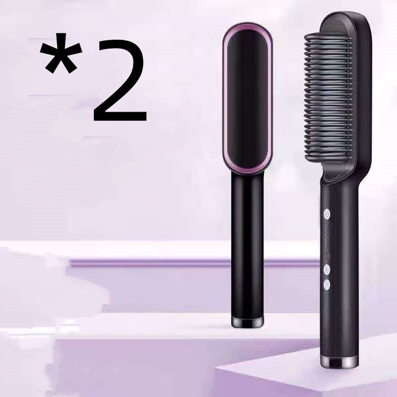 The Serene Contour: Intelligent 2-in-1 Tourmaline Ceramic Styling Brush & Curler Feminé Luxé