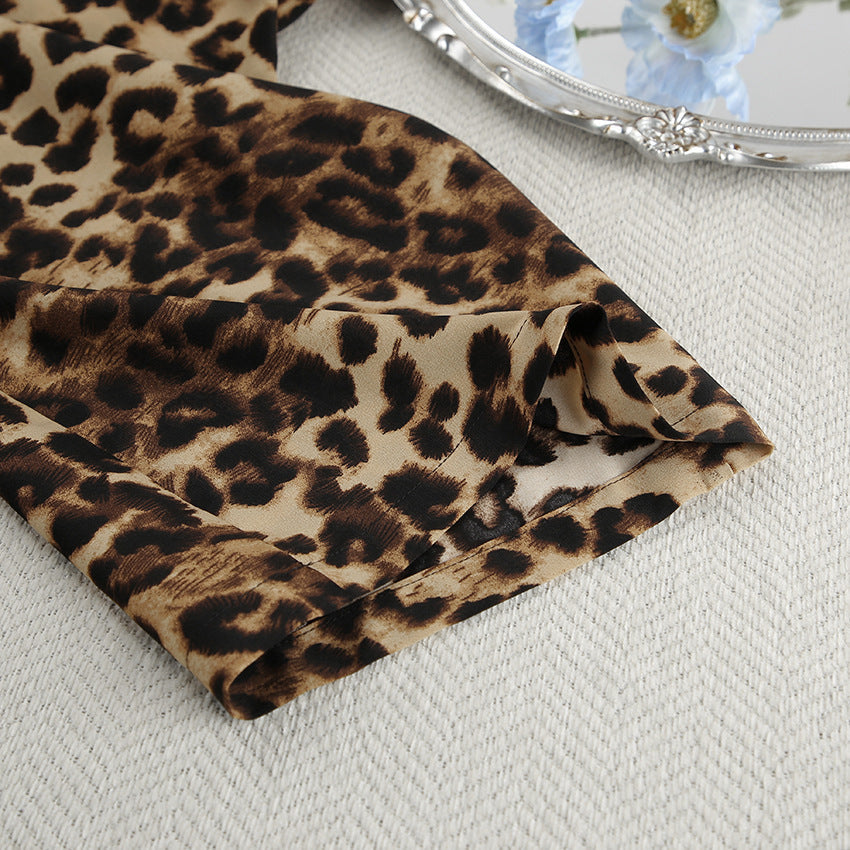 Wild Elegance: The Luxe Leopard Print Pajama Set Feminé Luxé