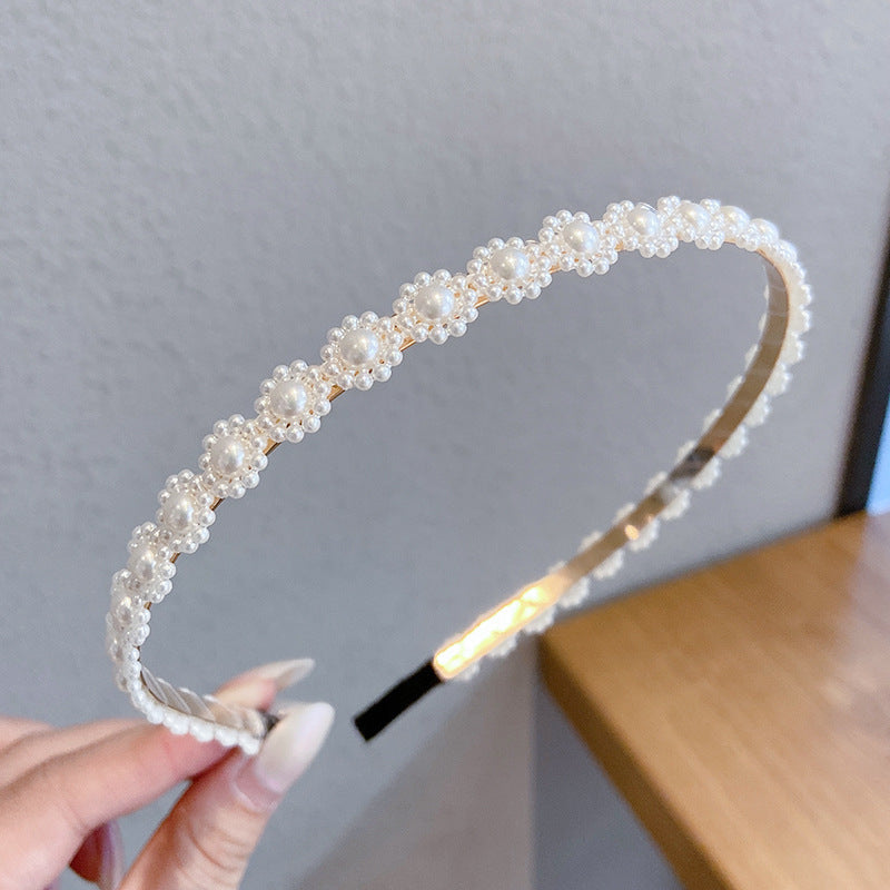 The Seoul Chic Headband: Minimalist Faux Pearl & Gold-Tone Hairband - Korean Style Everyday Luxury Accessory Feminé Luxé