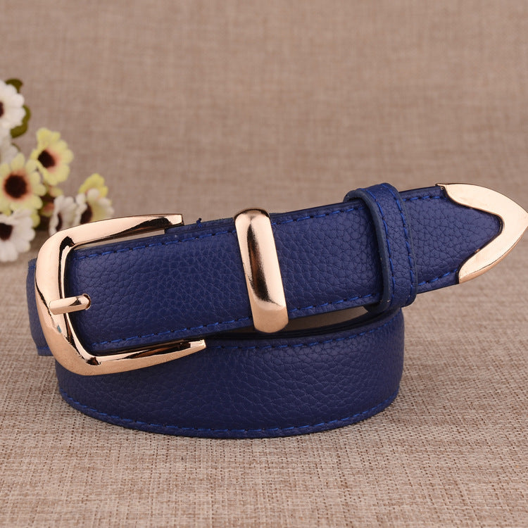 The 'Vibrant' Classic Faux Leather Belt | Polished Zinc Buckle | Multi-Color Essential Feminé Luxé