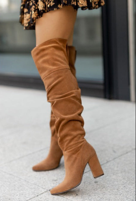 The 'Couture' Knitted Over-the-Knee High Heel Boot Feminé Luxé