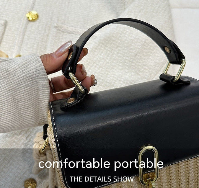 The "Riviera Woven" Mini Crossbody Bag Feminé Luxé