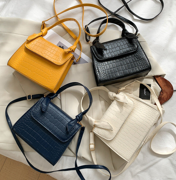 The 'Vogue' Mini Croc-Embossed Shoulder Bag - Retro Luxe Top-Handle Crossbody Feminé Luxé