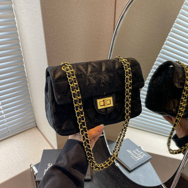 The Versailles Rhombus Chain Bag – Luxury Quilted Flap Shoulder & Crossbody Feminé Luxé