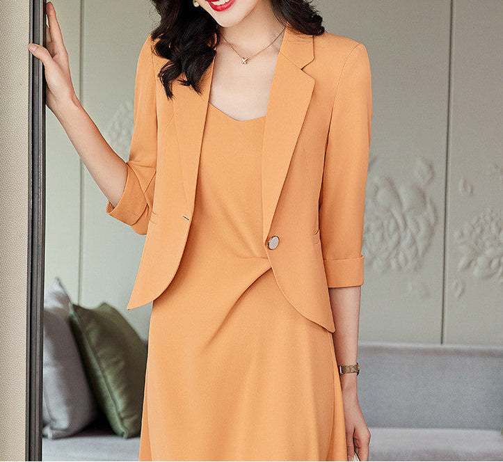 Elegant Blazer & Slim Midi Skirt Set | Feminé Chic Workwear Co-ord Feminé Luxé