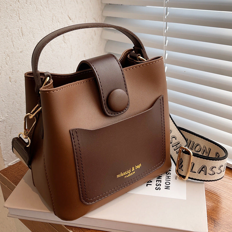 The "Artisan Bucket" Two-Tone Mini Bag Feminé Luxé