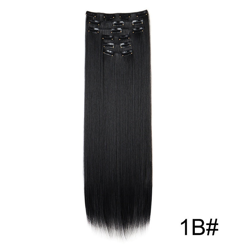 24" Signature 6-Piece Clip-In Hair Extensions Set – Maximum Volume & Silk Finish Feminé Luxé