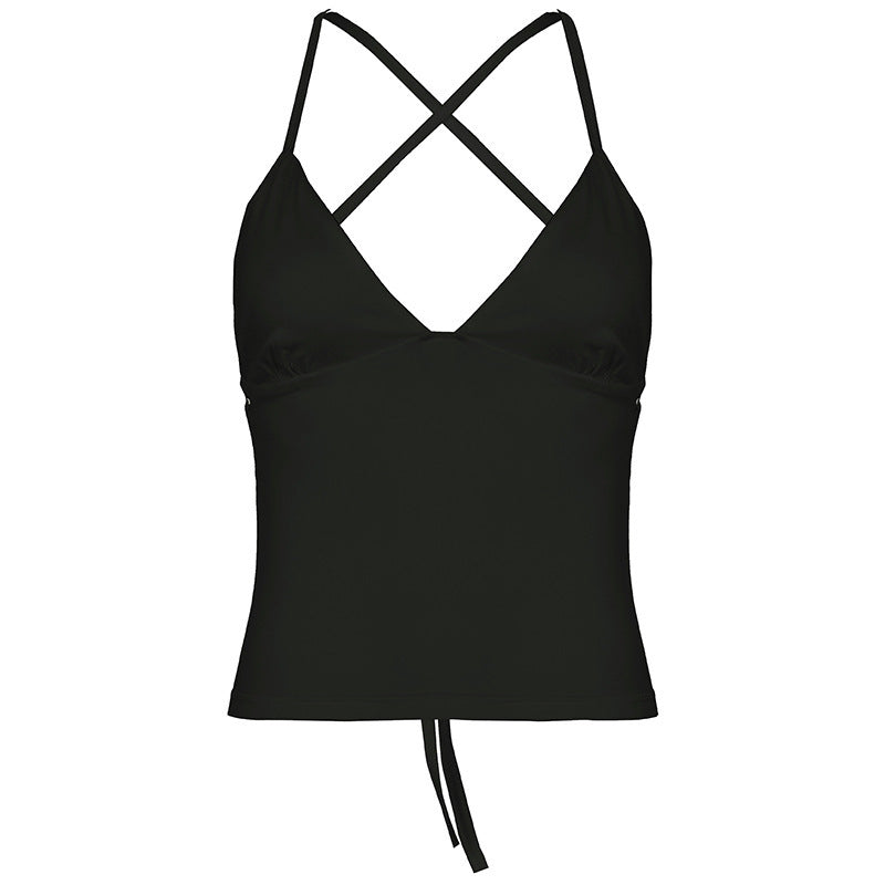 The Sculpted V-Neck Athleisure Set | Ruffle Hem Skort & Fitted Camisole Duo - Feminé Luxé Exclusive Feminé Luxé